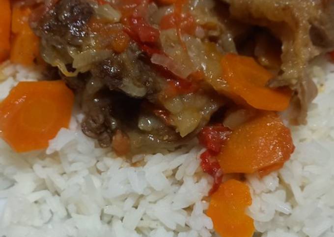 Osobuco A La Criolla Con Arroz Receta De Jesica Natalia Vola Cookpad