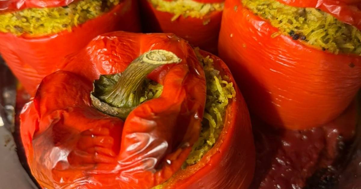 Perzsa töltött paprika Dolmef Felfel Alexandra Csorba receptje