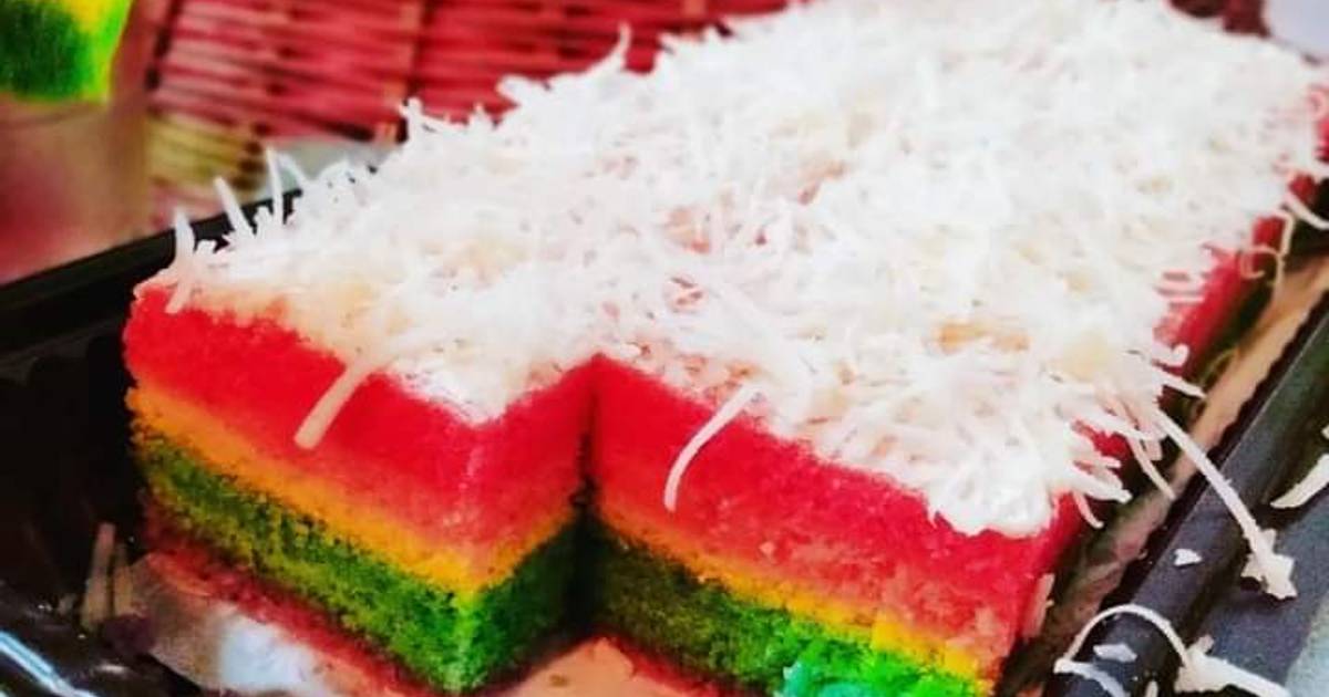 Resep Rainbow Cake Bolu Kukus Pelangi Oleh Wasri Febriyanti Yt