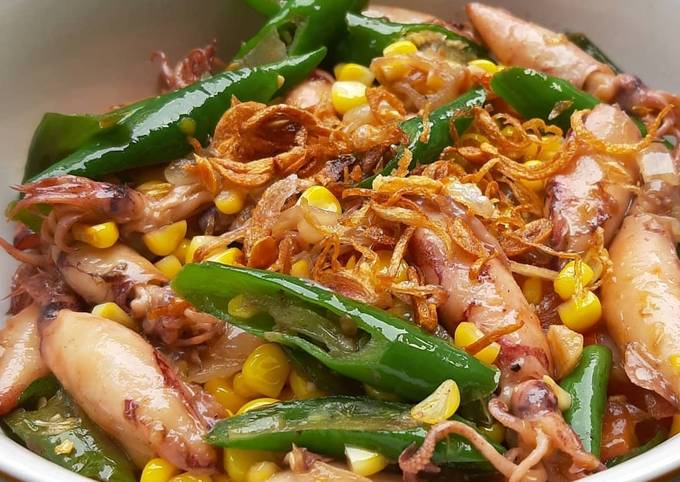 Resep Cumi Asin Jagung Cabe Ijo Oleh Basmala Iis AlMoktafi Cookpad