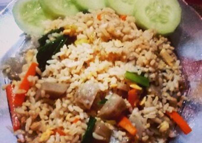 Resep Nasi Goreng Enak Dan Praktis Nasgor Baso Sayur Oleh Erviana