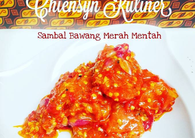 Resep Sambal Bawang Merah Mentah Oleh Chiensyn Kuliner Cookpad