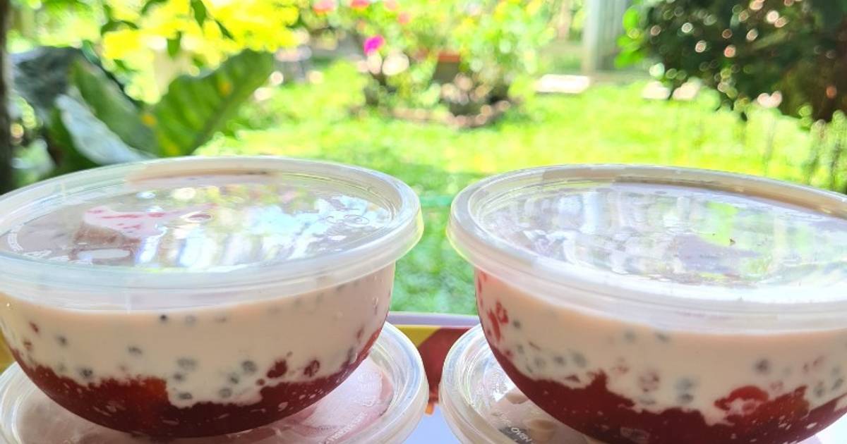 Resep Strawberry Jelly Sago Oleh Eka Pusfanita Cookpad