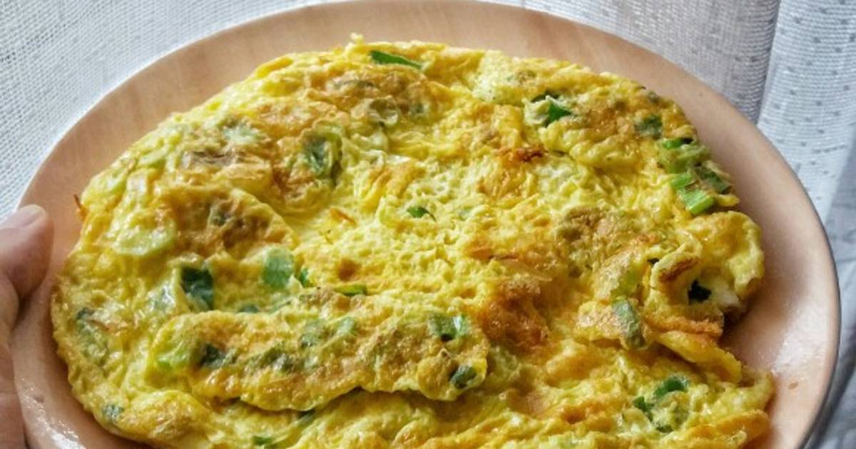 Resep Telur Dadar Daun Bawang Oleh Iskan Detia Cookpad