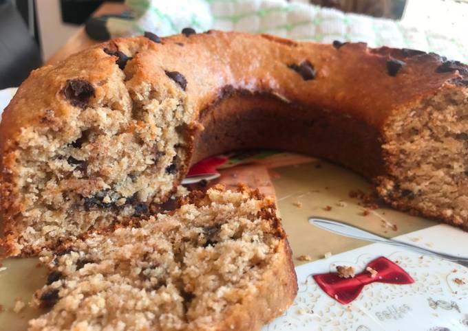 Budín de banana sin huevo Integral y vegan Fácil y rápido Receta