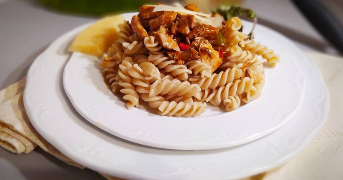 Fusilli Con Pollo Recetas Caseras Cookpad