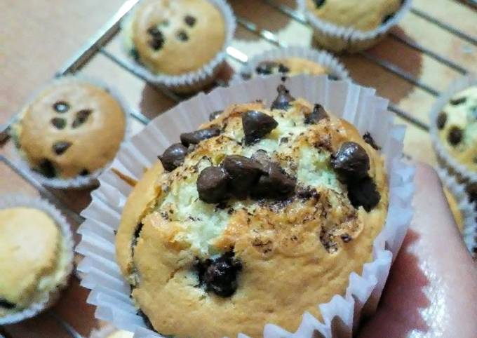 Cupcake Sin Tacc Con Chips De Chocolate Receta De Ana Lourdes Cookpad