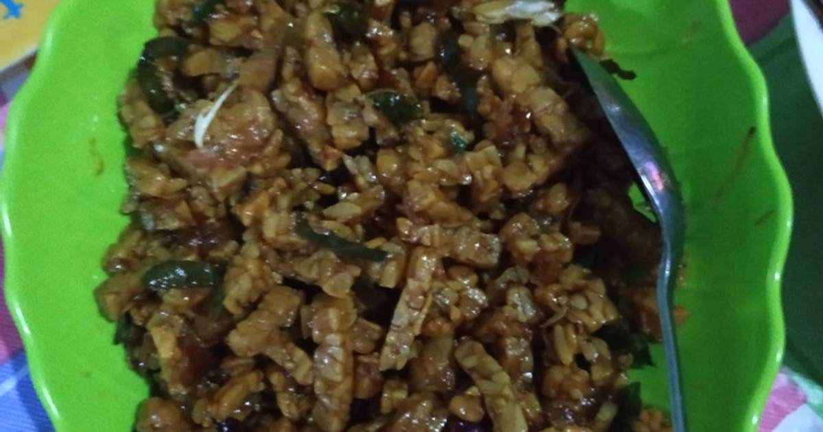 Resep Tempe Orek Kering Manis Asam Enak Dan Mudah Cookpad