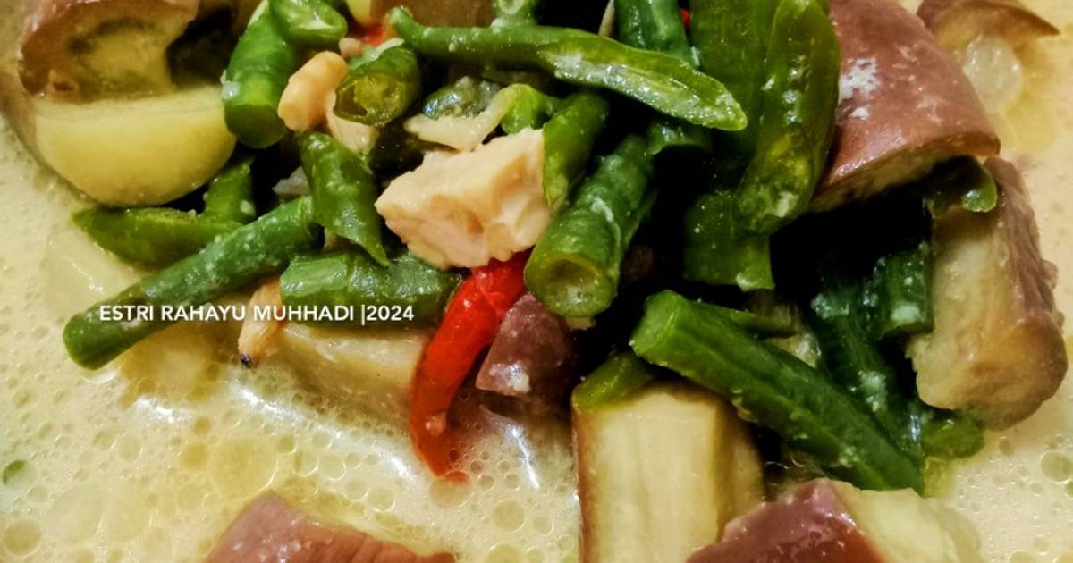 Resep Lodeh Terong Kacang Panjang Oleh Estri Rahayu Muhhadi Cookpad