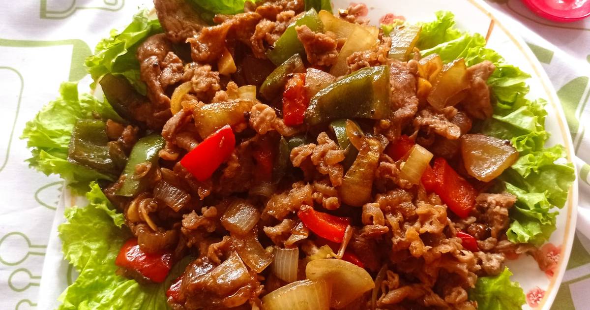 Resep Daging Sukiyaki Saos Saori Lada Hitam Oleh Laras Yunia Kurniawati