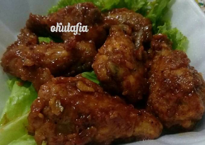 Resep Chicken Wings Saus Barbeque Oleh Okutafia Cookpad