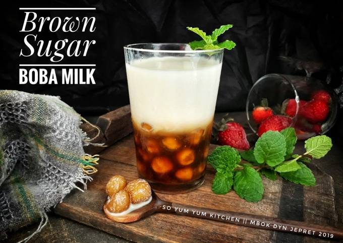 Resep Brown Sugar Boba Milk Oleh Mbok Dyn Cookpad