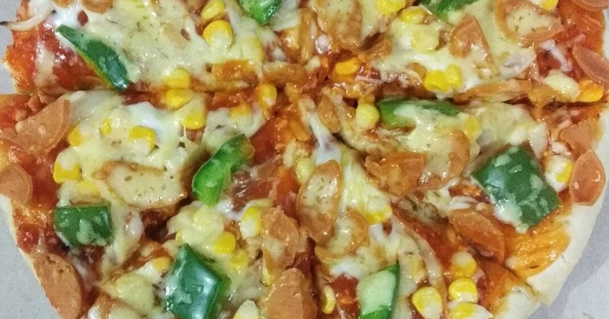 Resep Pizza Empuk Homemade Oleh Risma Mawarsari Cookpad