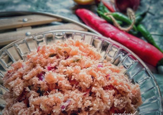 Resipi Vegetarian Coconut Sambol Oleh Ziana Chesaad Cookpad