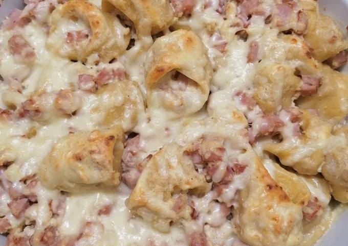 Sonkás tejszínes tortellini Király Nóra receptje Cookpad receptek