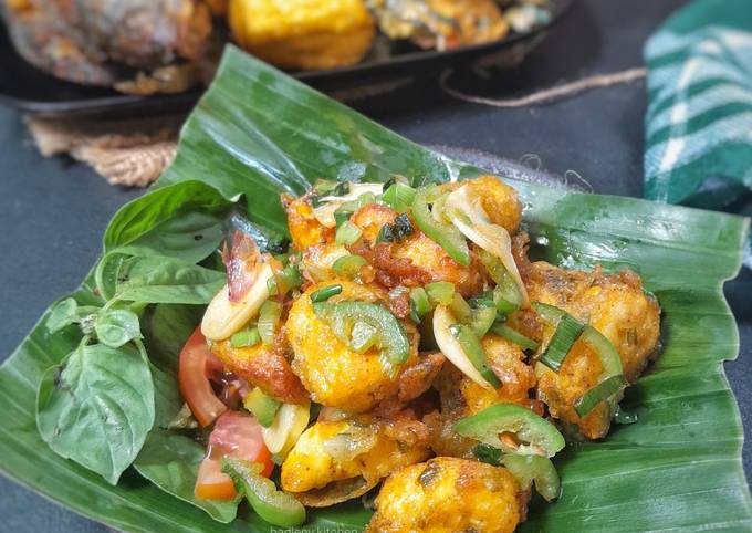 Resep Tahu Tepung Tumis Bawang Oleh Hadleny Kitchen Cookpad