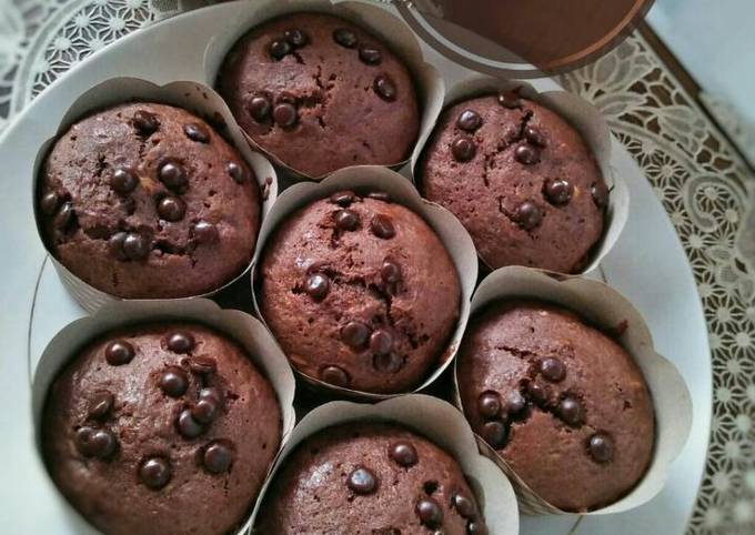 Resep Choco Banana Muffin Oleh Nadya Artika Cookpad