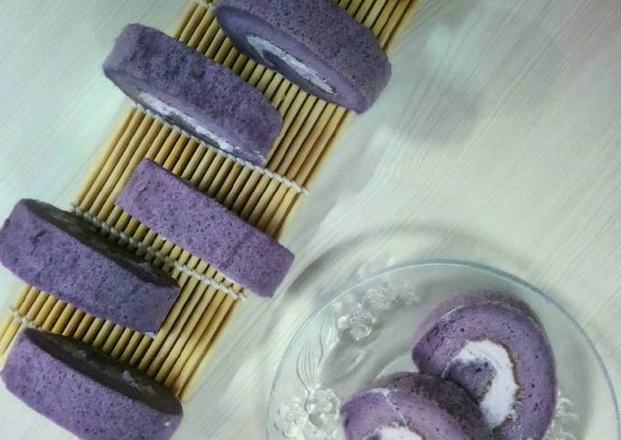 Resep Japanese Taro Roll Cake Oleh Finna Thang Cookpad