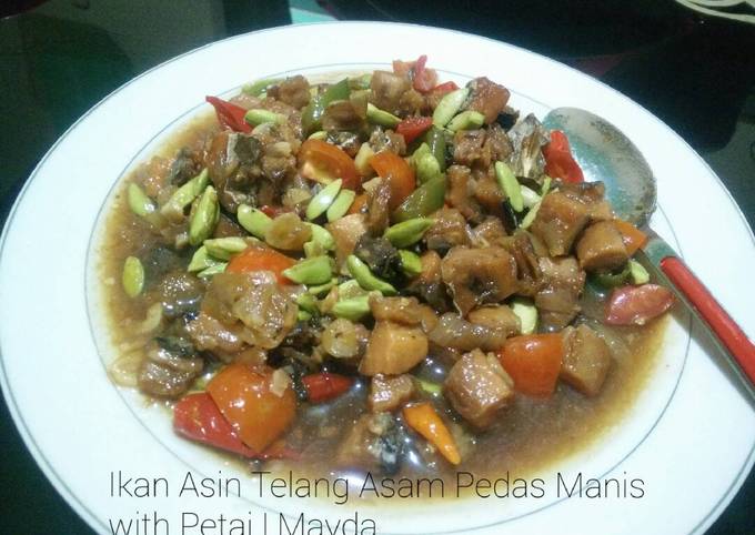 Resep Ikan Asin Telang Asam Pedas Manis With Petai Oleh Mayda Zhafira