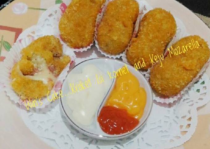 Resep Kroket Isi Kornet Dan Keju Mozarella Oleh Defa Ade Faruq Cookpad