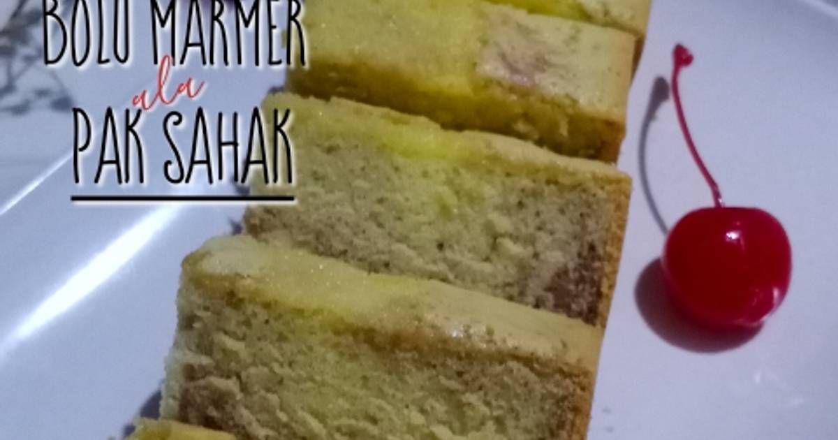 Resep Bolu Marmer Ala Pak Sahak Metode All In One Oleh Ratih