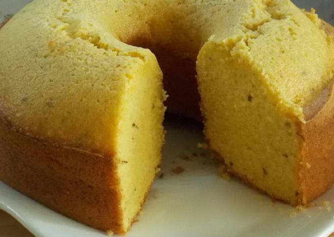 Bolo de fuba o Torta de harina de maíz en licuadora Receta de Rico pero