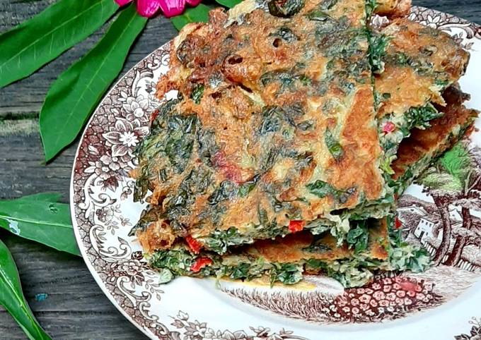 Resep Telur Dadar Daun Singkong Oleh HerlinaCs Lim Cookpad