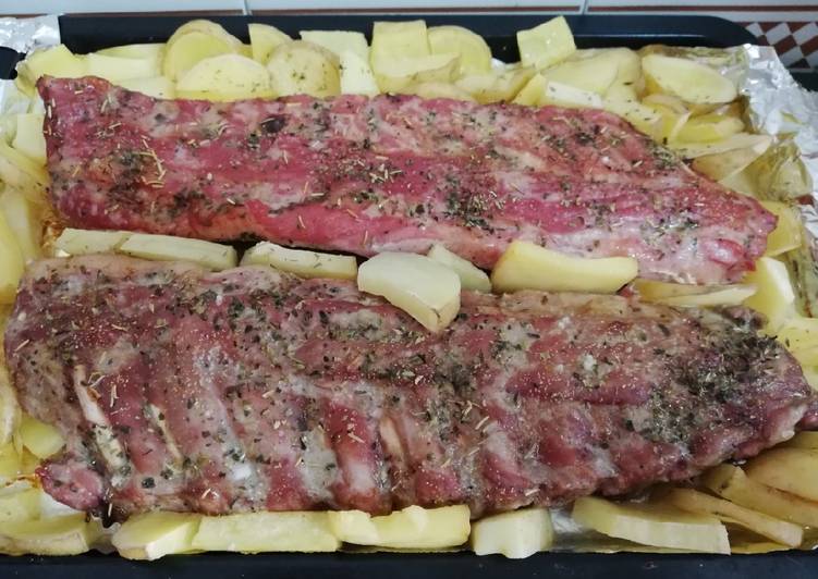 Costillar de cerdo a las finas hierbas Receta de María José MR