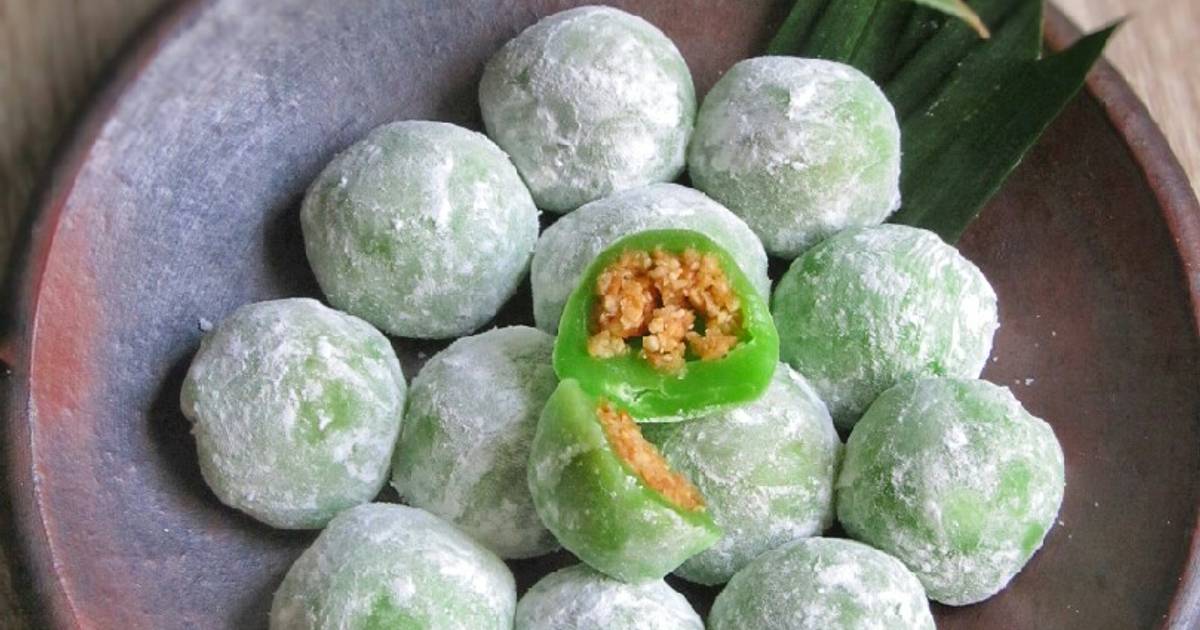 Resep Mochi Pandan Isi Kacang Oleh Merra Bawati Cookpad