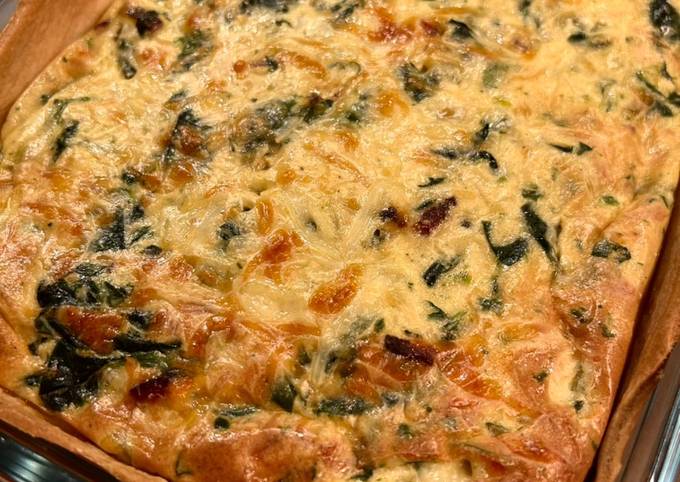 Quiche De Espinacas Y Bacon Receta De Bego A Garteizaurrekoa Cookpad