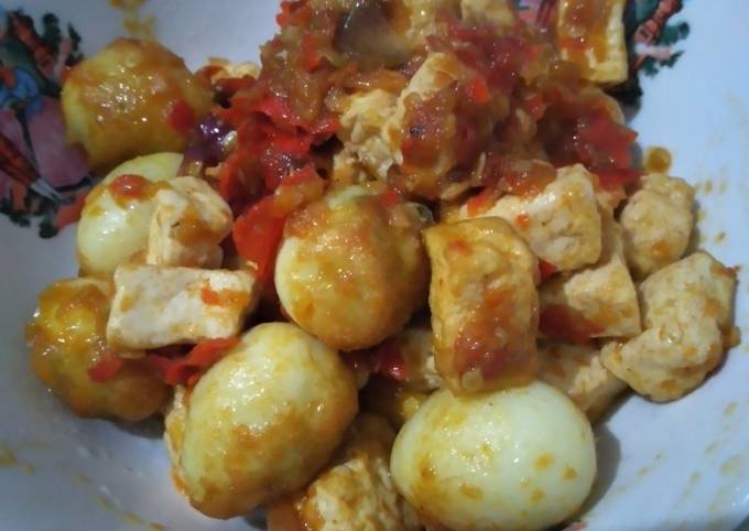 Resep Sambel Telur Puyuh Tahu Oleh Lulusw Cookpad