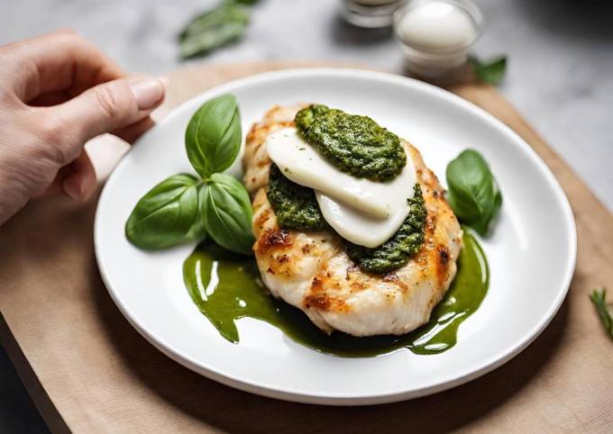 Csirkemell Pesto Mozzarella Bor T Ssal Imolita Receptje Cookpad