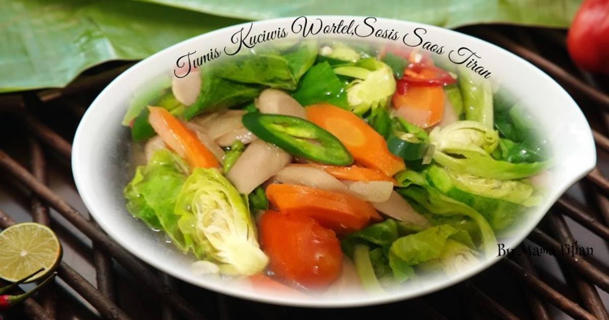 Resep Tumis Kuciwis Wortel Sosis Saos Tiram Oleh Lanjarsih Mama Fifian