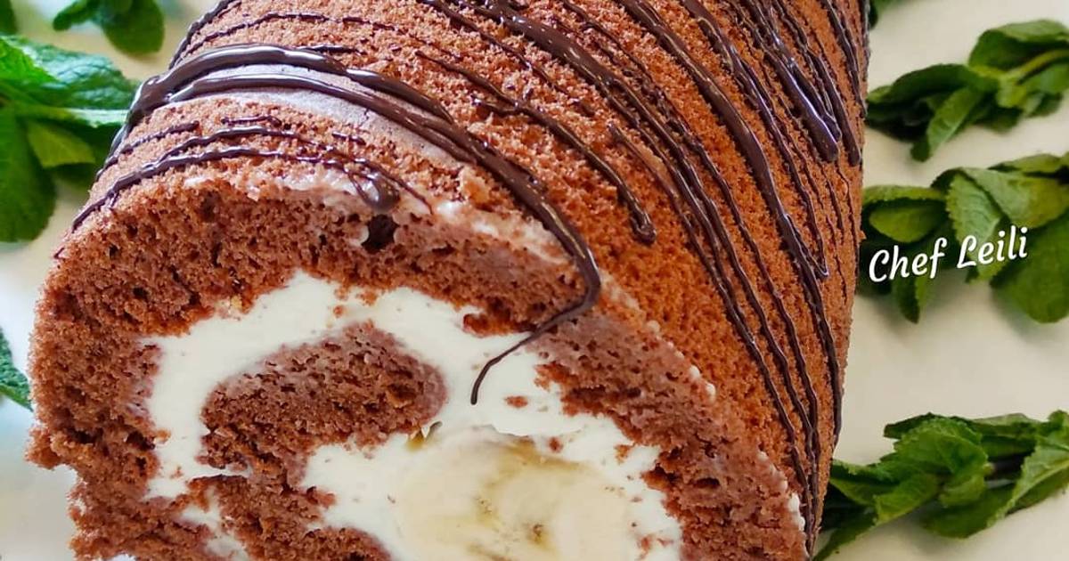 Рулет С Бананом Рецепт