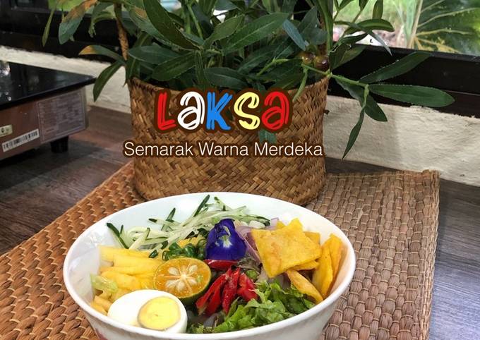 Resipi Laksa Semarak Warna Merdeka Oleh Salina Jalaludin Cookpad