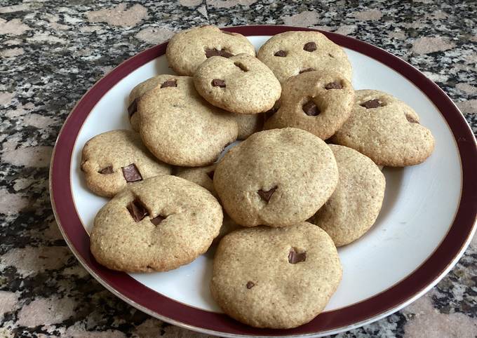 Galletitas Integrales Con Chips De Chocolate Receta De Cookpad