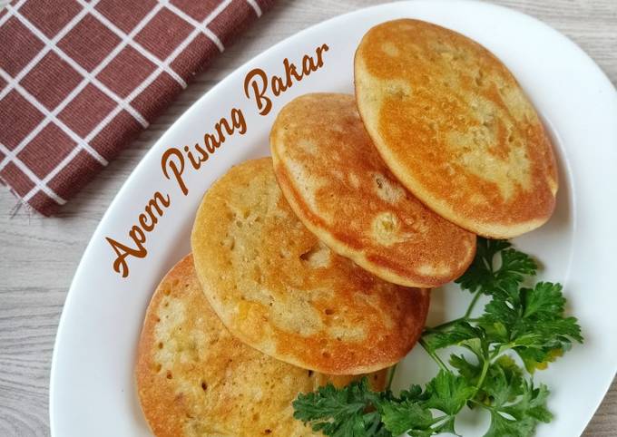 Resep Apem Pisang Bakar Enak Wajib Dicoba Oleh Je Debloom Cookpad