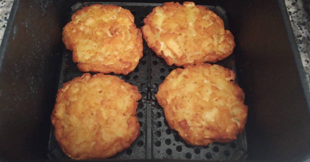 Mini tortitas de patatas en Freidora de Aire Receta de Antonia García