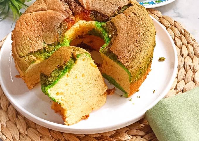 Resep Chiffon Cake Rasa Vanila Pandan Dan Coklat Oleh Ibu Tina