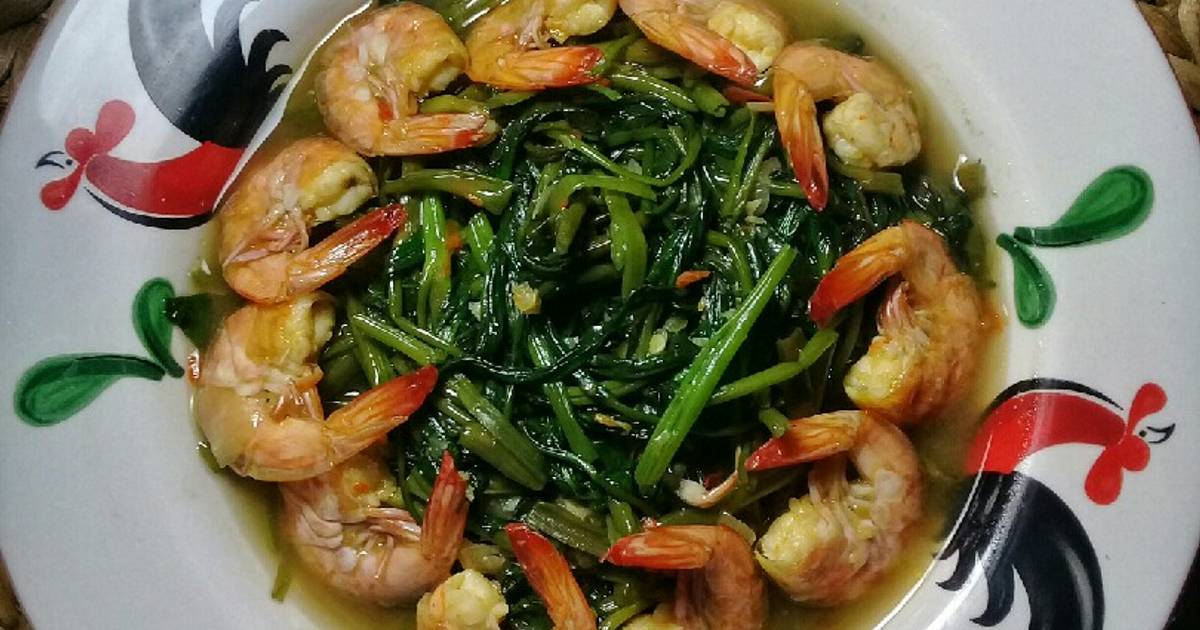 Resep Tumis Kangkung Udang Tauco Enak Dan Mudah Cookpad