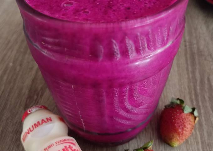 Resep Jus Buah Naga Yakult Oleh Hime Quin Kitchen Cookpad