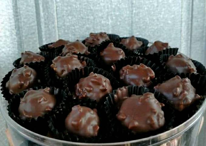 Resep Bola Bola Coklat Kacang Simple Tanpa Mixer Oleh Al Ummu