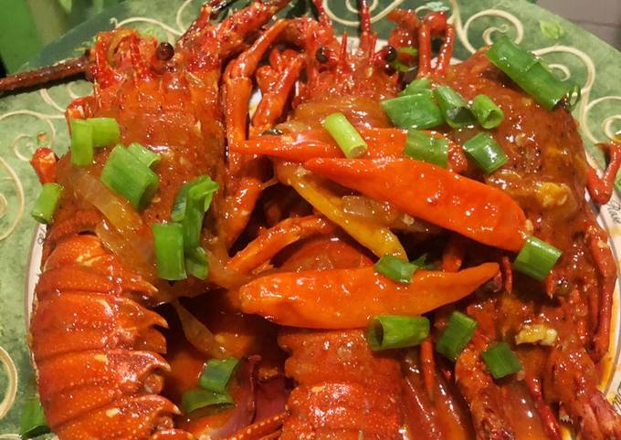 Resep Lobster Asam Manis Pedas Oleh Chandrayogie Cookpad