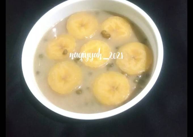 Resep Bubur Kacang Hijau Dan Pisang Oleh Naqiyyah Cookpad