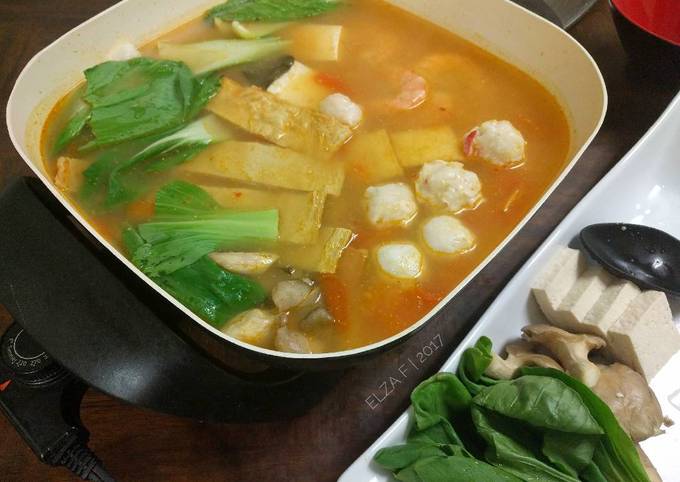 Resep Suki Kuah Tomyum Oleh Elza Simple Kitchen Cookpad