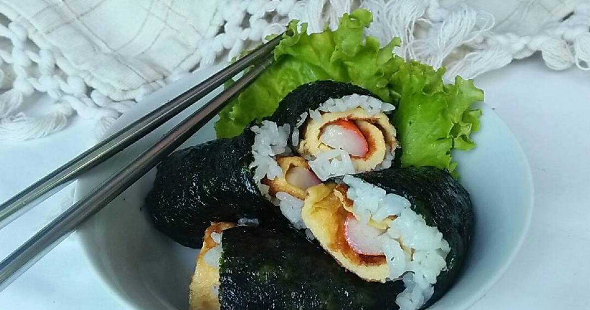 Resep Nasi Nori Telor Dadar Enak Dan Mudah Cookpad