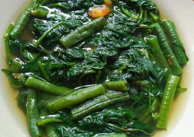 Resep Sayur Asem Daun Ketela Rambat Kacang Panjang Dan Terong Oleh