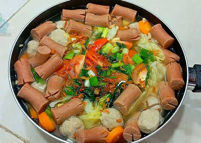 Resep Resep Sop Sosis Bakso Sayuran Oleh Dapur Umi Muna Cookpad