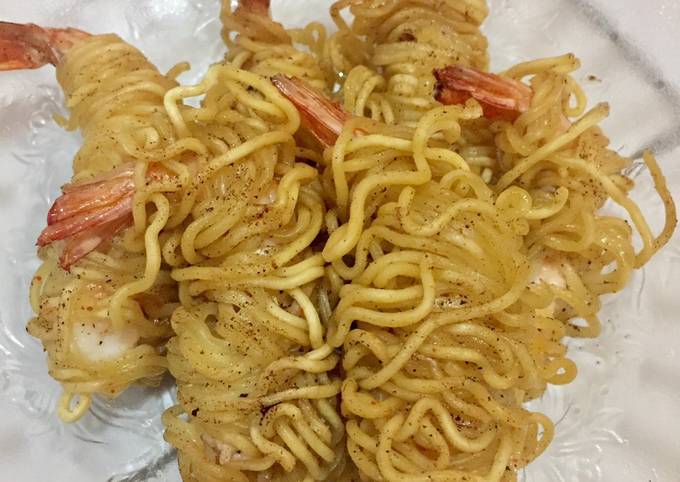 Resep Udang Lilit Mie Oleh Catherine Latito Cookpad