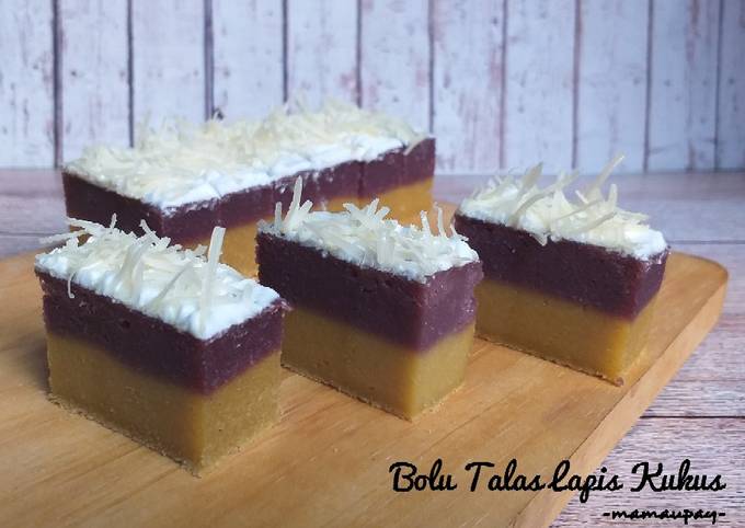 Resep Bolu Talas Lapis Kukus Oleh Mama Upay Cookpad